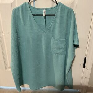 Zenana blue flowing top